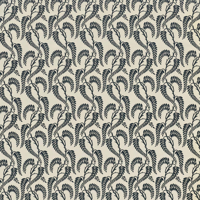 Lee Jofa WISTERIA NAVY ON WHITE Fabric