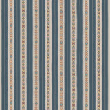 G P & J Baker ASHLAR STRIPE BLUE Drapery Fabric