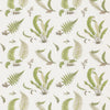 G P & J Baker Ferns Embroidery Green Drapery Fabric