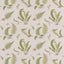 G P & J Baker FERNS EMBROIDERY GREEN/NATURAL Drapery Fabric