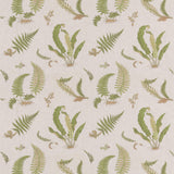 G P & J Baker FERNS EMBROIDERY GREEN/NATURAL Drapery Fabric