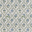 G P & J Baker BURFORD EMBROIDERY BLUE/EMERALD Drapery Fabric