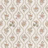 G P & J Baker BURFORD EMBROIDERY ROSE/CREAM Drapery Fabric