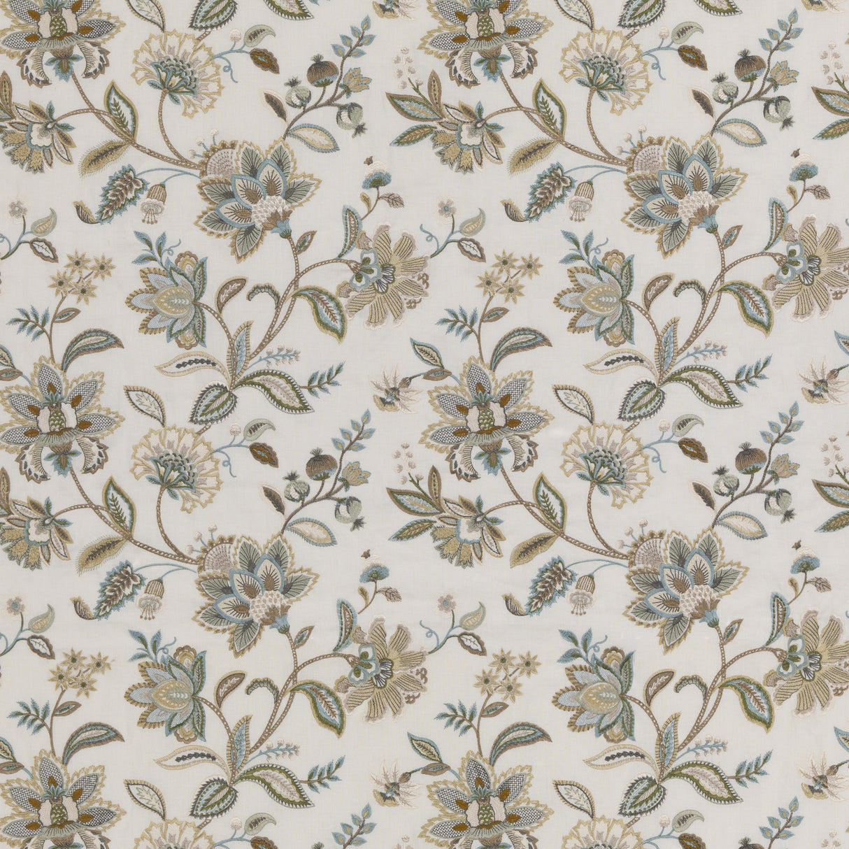 G P & J Baker LANGLEY AQUA Drapery Fabric