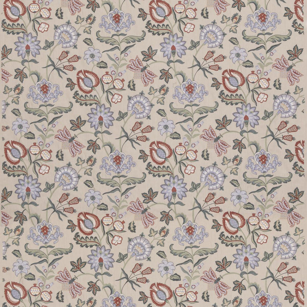 G P & J Baker SNOWHILL GREEN/RUSSET Fabric