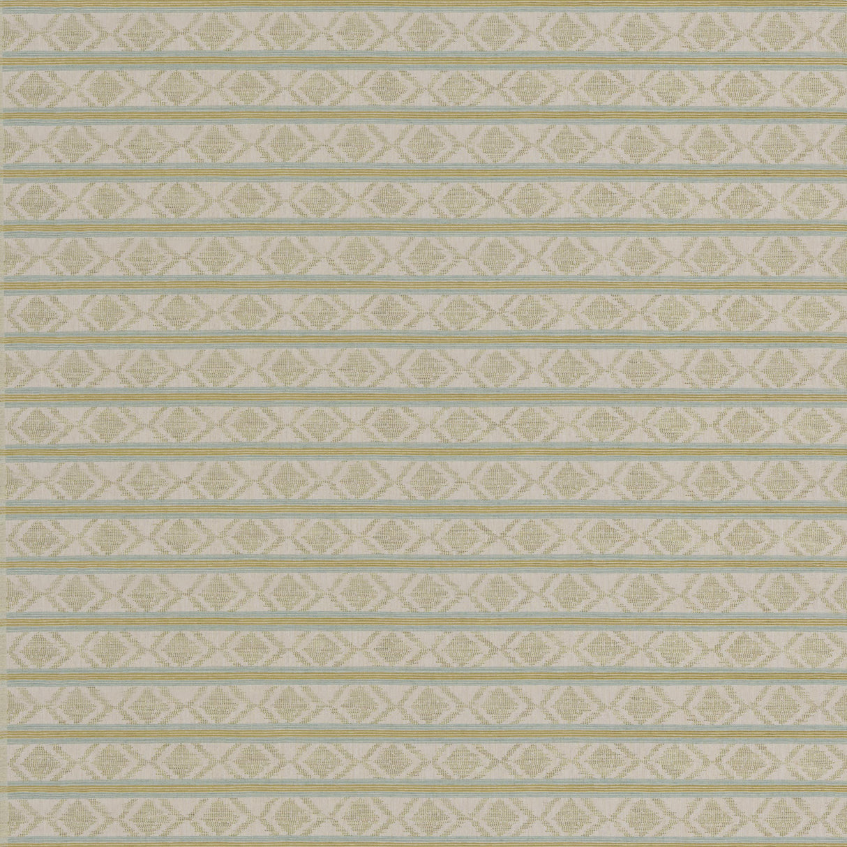 G P & J Baker BURFORD STRIPE AQUA/GREEN Upholstery Fabric