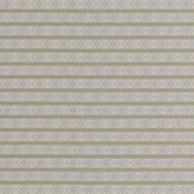 G P & J Baker BURFORD STRIPE AQUA Upholstery Fabric