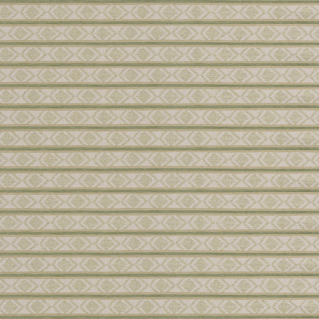 G P & J Baker BURFORD STRIPE GREEN Upholstery Fabric