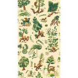 G P & J Baker GERTRUDE DOCUMENT GREEN Wallpaper