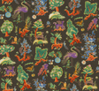 G P & J Baker GERTRUDE CHARCOAL/JEWEL Wallpaper
