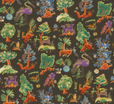 G P & J Baker GERTRUDE CHARCOAL/JEWEL Wallpaper
