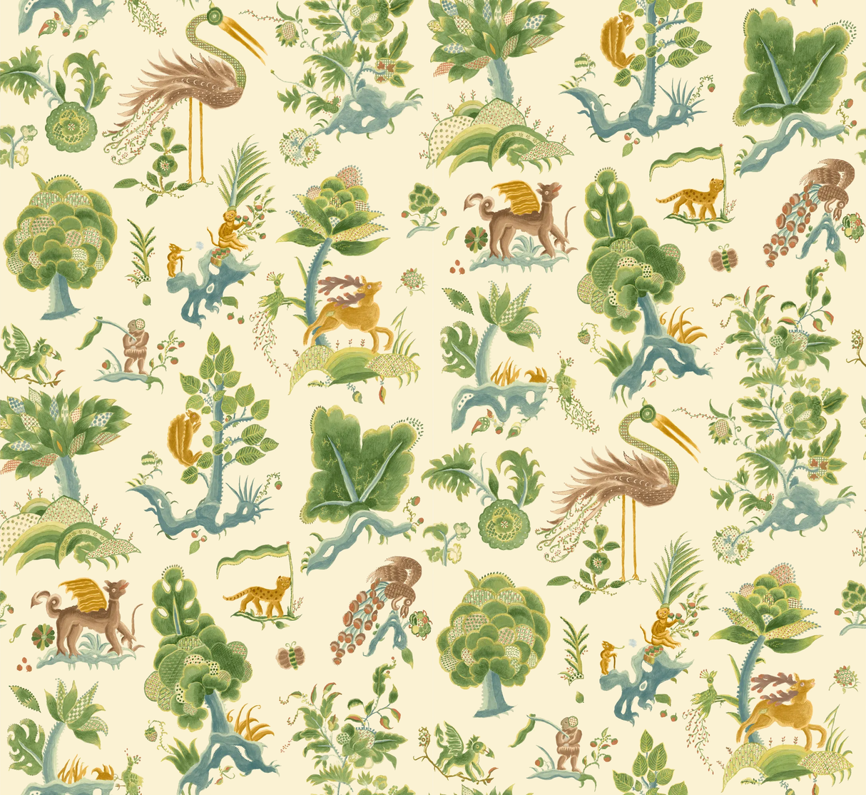G P & J Baker GERTRUDE SOFT GREEQUA Wallpaper