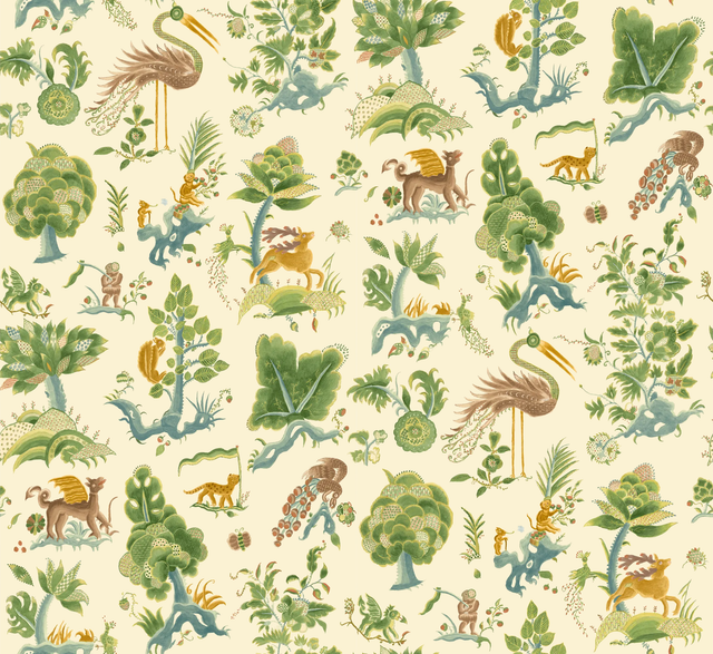 G P & J Baker GERTRUDE SOFT GREEQUA Wallpaper
