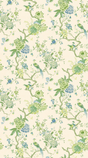 G P & J Baker ORIENTAL BIRD GREEN/BLUE Wallpaper