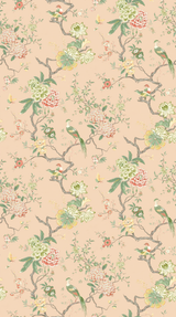G P & J Baker ORIENTAL BIRD BLUSH Wallpaper