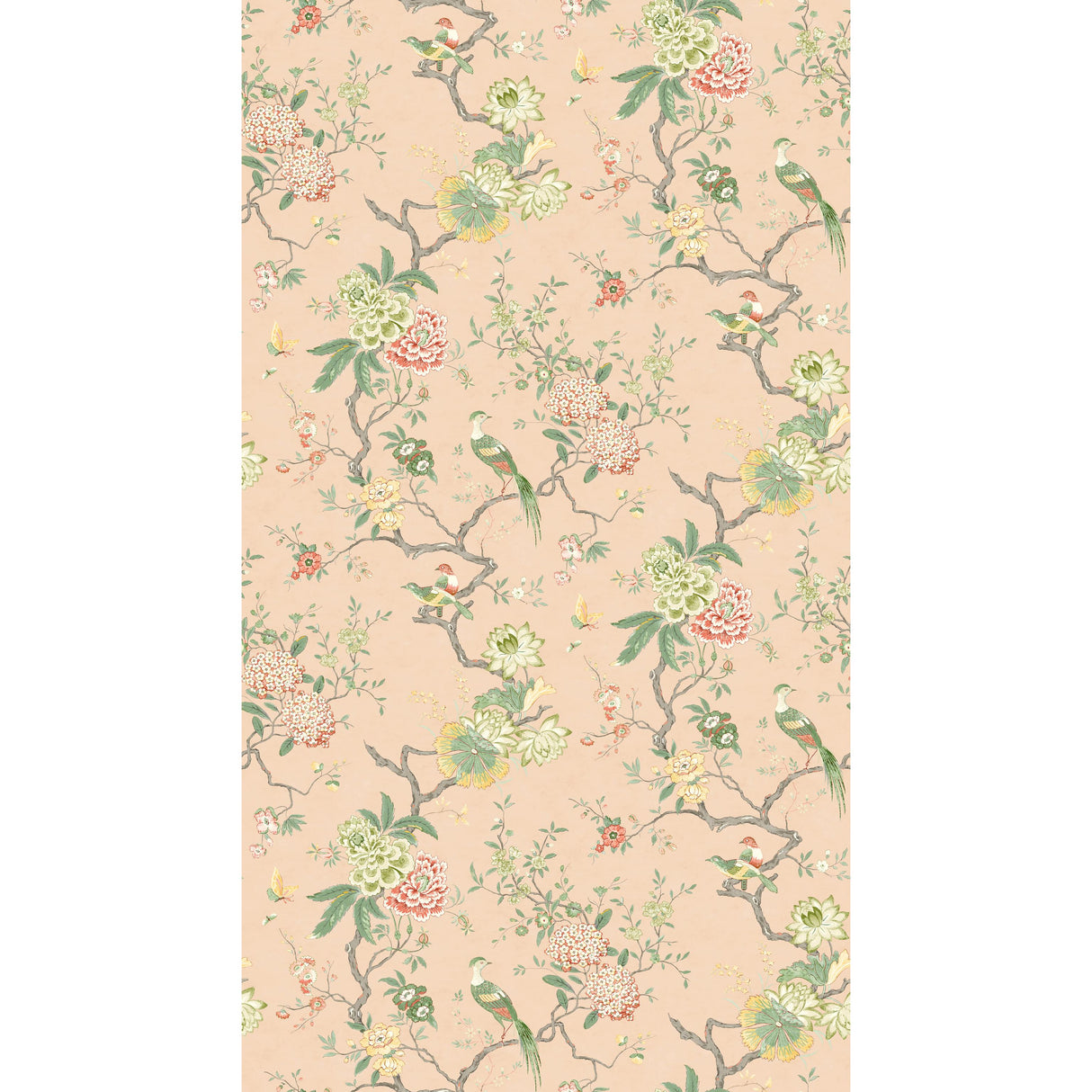 G P & J Baker ORIENTAL BIRD BLUSH Wallpaper