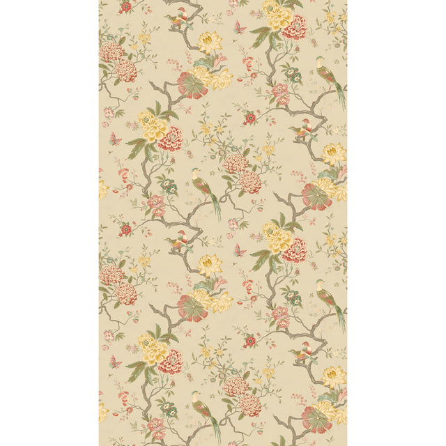 G P & J Baker ORIENTAL BIRD MOLE Wallpaper