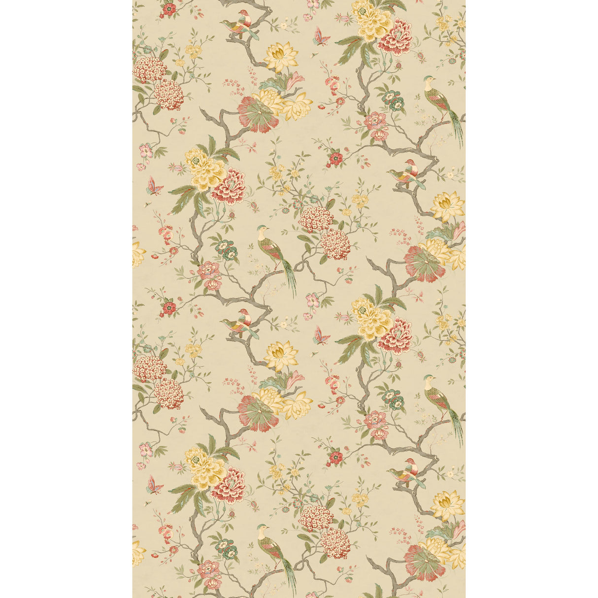 G P & J Baker ORIENTAL BIRD MOLE Wallpaper