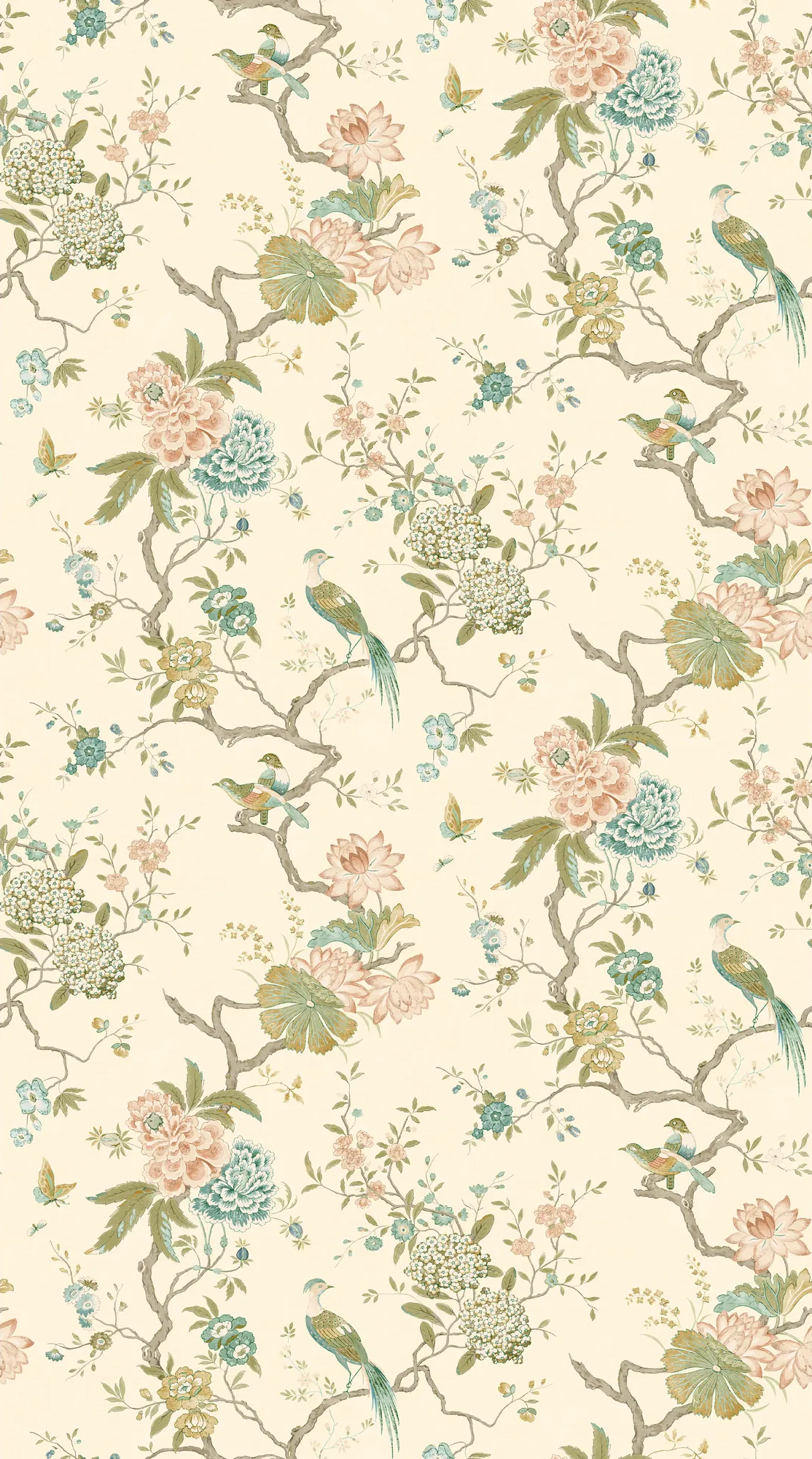 G P & J Baker ORIENTAL BIRD ANTIQUE Wallpaper