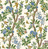 G P & J Baker ELDON GREEN/BLUE Wallpaper