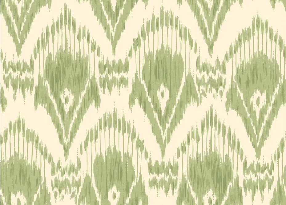 G P & J Baker ZARABAND GREEN Wallpaper