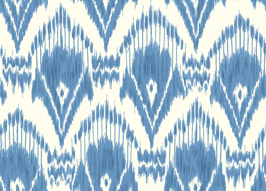 G P & J Baker ZARABAND BLUE Wallpaper