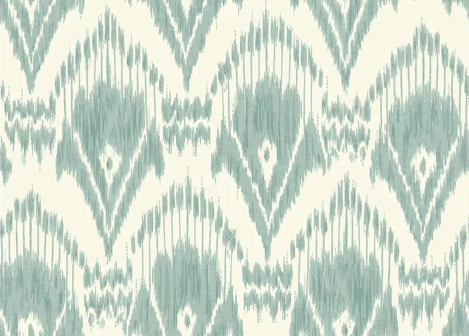 G P & J Baker ZARABAND AQUA Wallpaper
