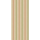 G P & J Baker MELBOURNE STRIPE SOFT RED/GREEN Wallpaper