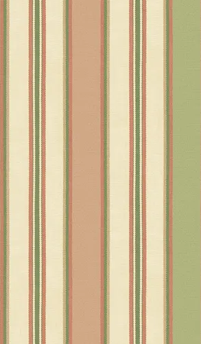 G P & J Baker MELBOURNE STRIPE SOFT RED/GREEN Wallpaper