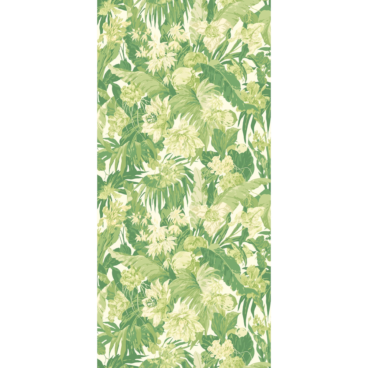 G P & J Baker TROPICAL FLORAL GREEN Wallpaper