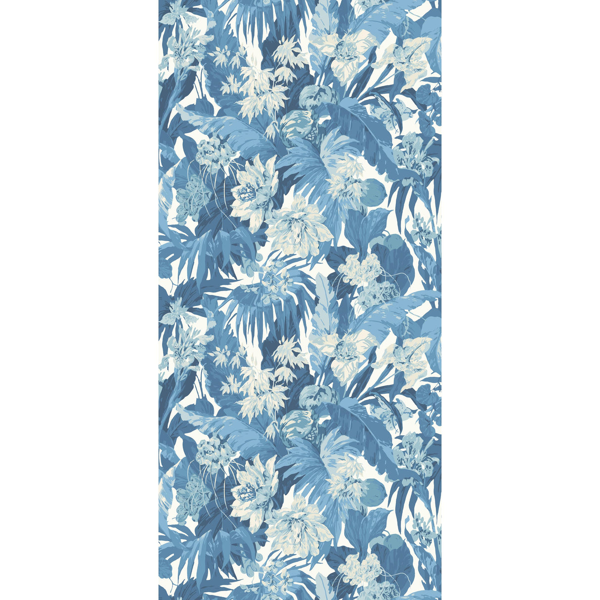 G P & J Baker TROPICAL FLORAL BLUE Wallpaper