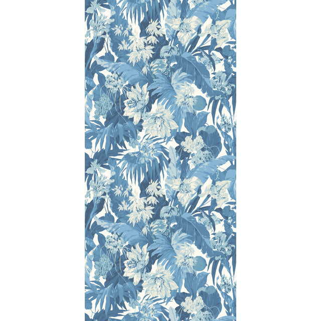 G P & J Baker TROPICAL FLORAL BLUE Wallpaper