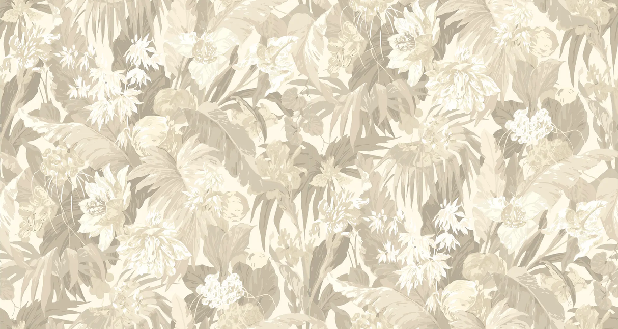 G P & J Baker TROPICAL FLORAL STONE Wallpaper