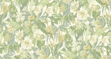 G P & J Baker TROPICAL FLORAL SOFT GREEN Wallpaper