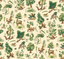 G P & J Baker GRAND GERTRUDE DOCUMENT GREEN Wallpaper