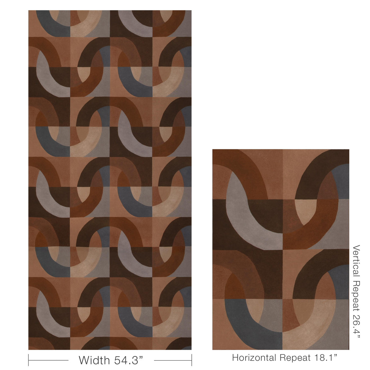 Lee Jofa COLONNADE PAPER CINNABAR Wallpaper