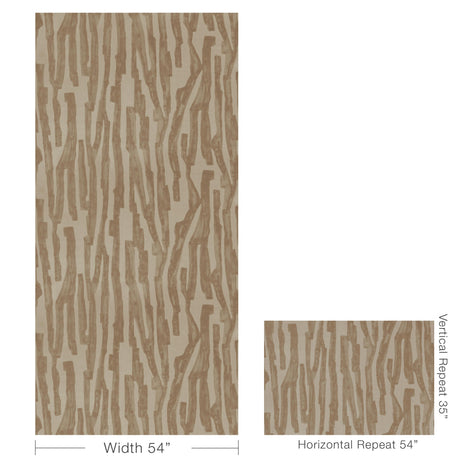 Lee Jofa INTARGIA PAPER BRONZE Wallpaper