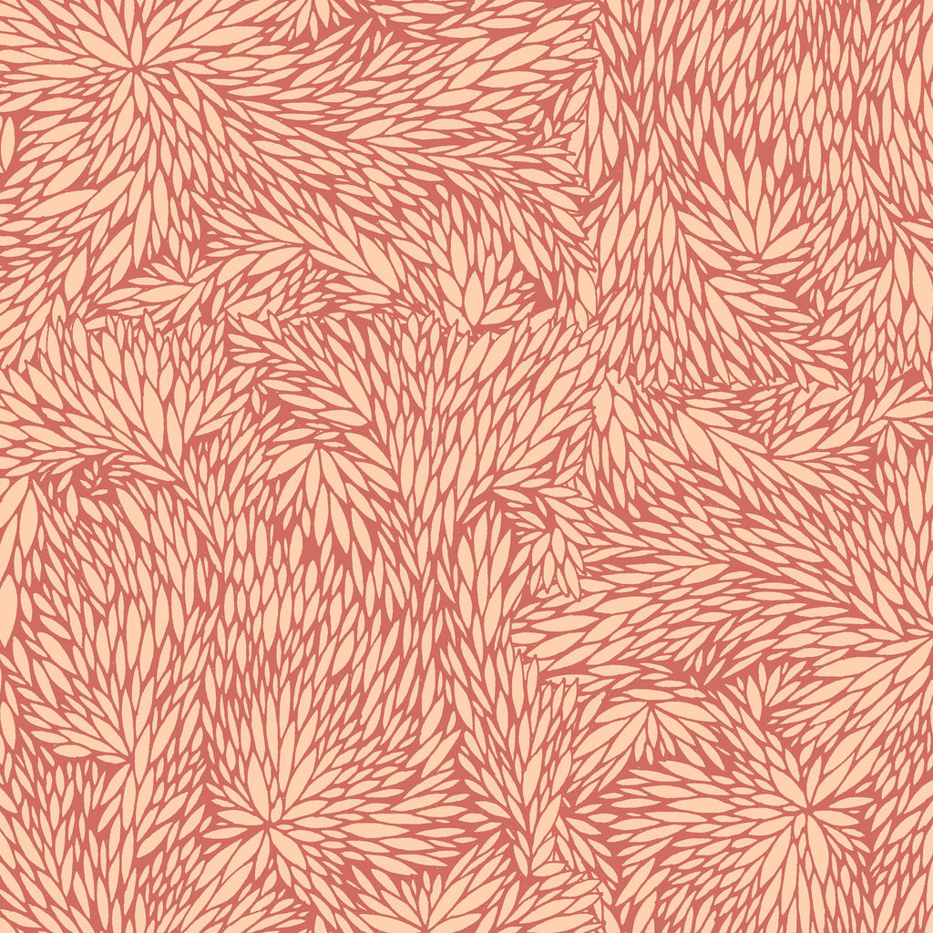 Poppy Print Studio Blooms Sun Bleached Coral Wallpaper