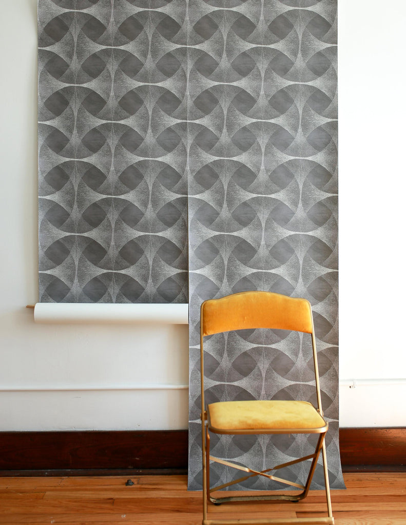 Poppy Print Studio Diamond Slate Wallpaper