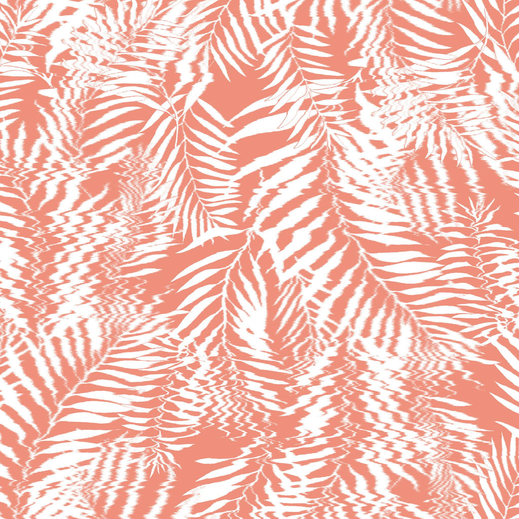Poppy Print Studio Hazy Palm Coral Wallpaper