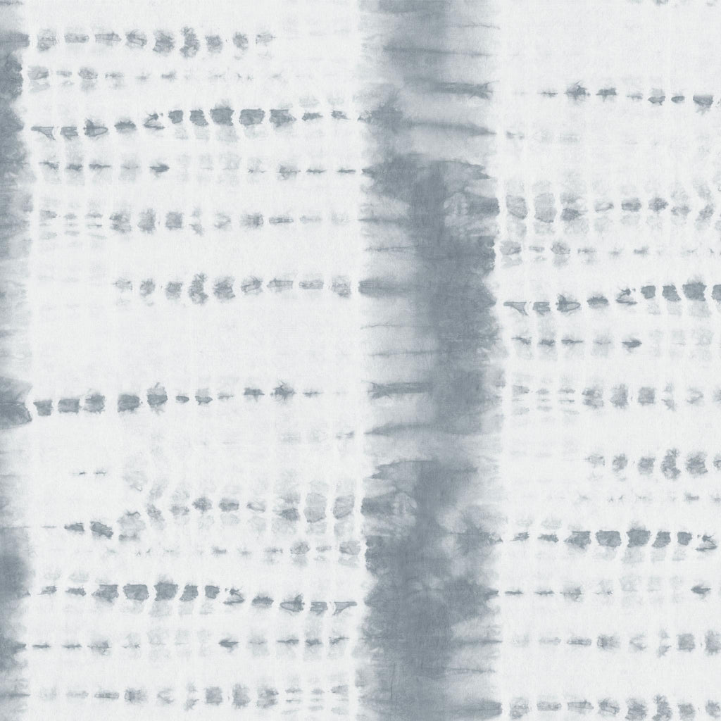 Poppy Print Studio Shibori Stripe Gris Wallpaper