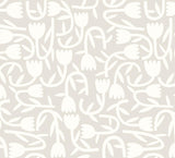 Brewster Home Fashions Aino Taupe Tiny Tulip Wallpaper