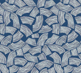 Brewster Home Fashions Elements Indigo Scribbled Arches Wallpaper