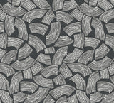 Brewster Home Fashions Elements Black Scribbled Arches Wallpaper