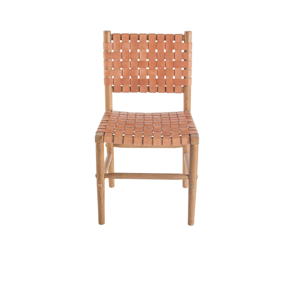 Peninsula Home Dining Chair Perry. Woven Leather Natura