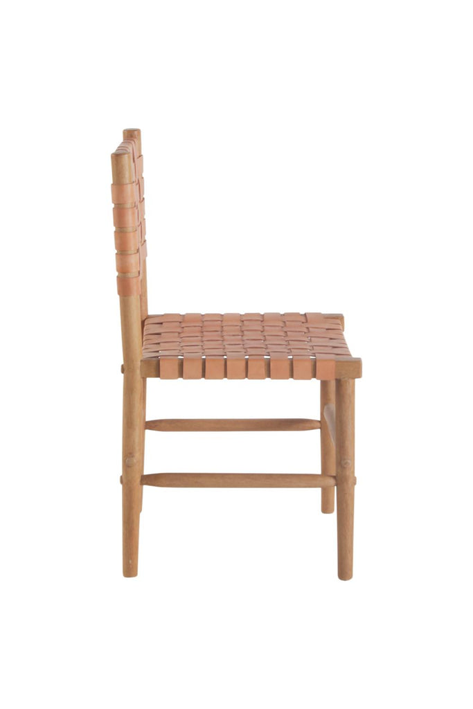 Peninsula Home Dining Chair Perry. Woven Leather Natura