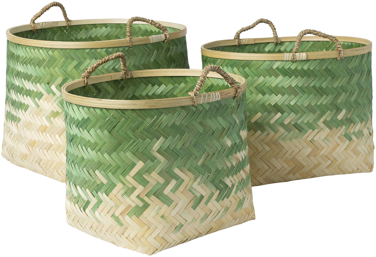 Surya Forrestburg FGT-006 14"H x 19"W x 17"D, 13"H x 17"W x 15"D, 11"H x 15"W x 13"D Decorative Accent