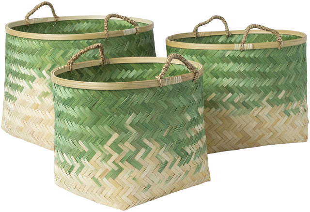 Surya Forrestburg FGT-006 14"H x 19"W x 17"D, 13"H x 17"W x 15"D, 11"H x 15"W x 13"D Decorative Accent