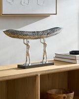Surya Homo Sapiens HOS-002 12"H x 25"W x 4"D Decorative Bowl