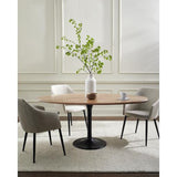 Surya Anatalia ANAT-003 Black Wood 30"H x 72"W x 36"D Furniture